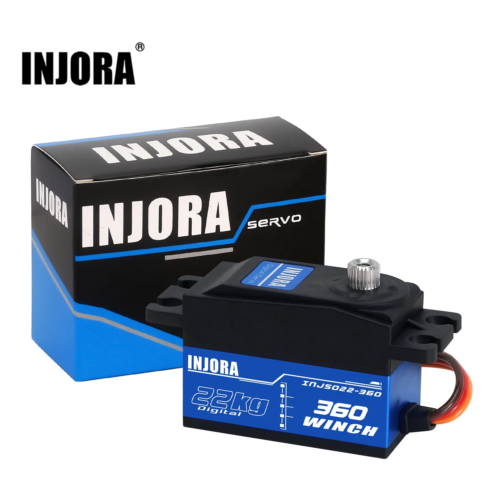 Rc Helicopter Servo - INJORA INJS022-360 22KG 360° Rotation Low