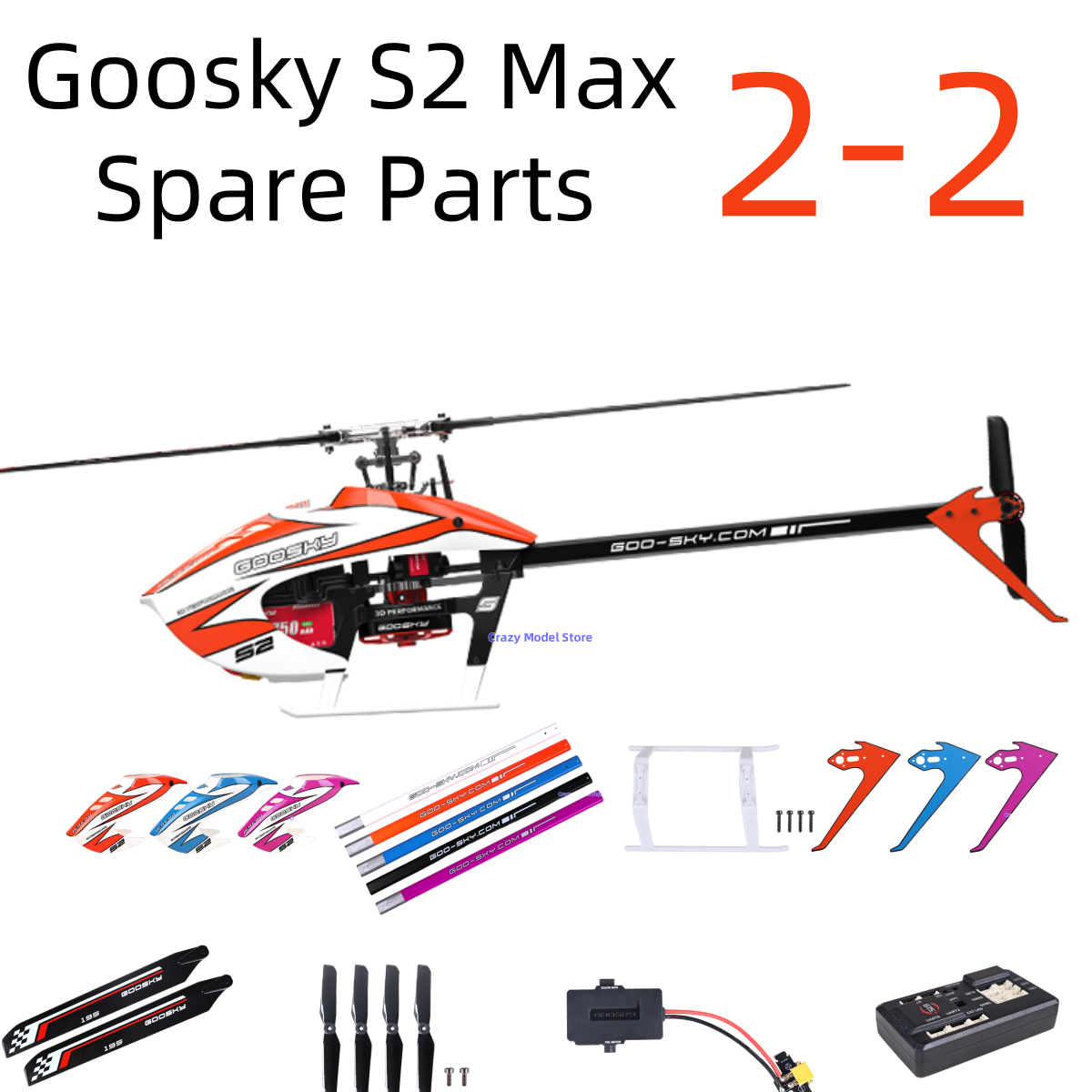 Rc Helicopter Case - In Stock Goosky S2 Max BE