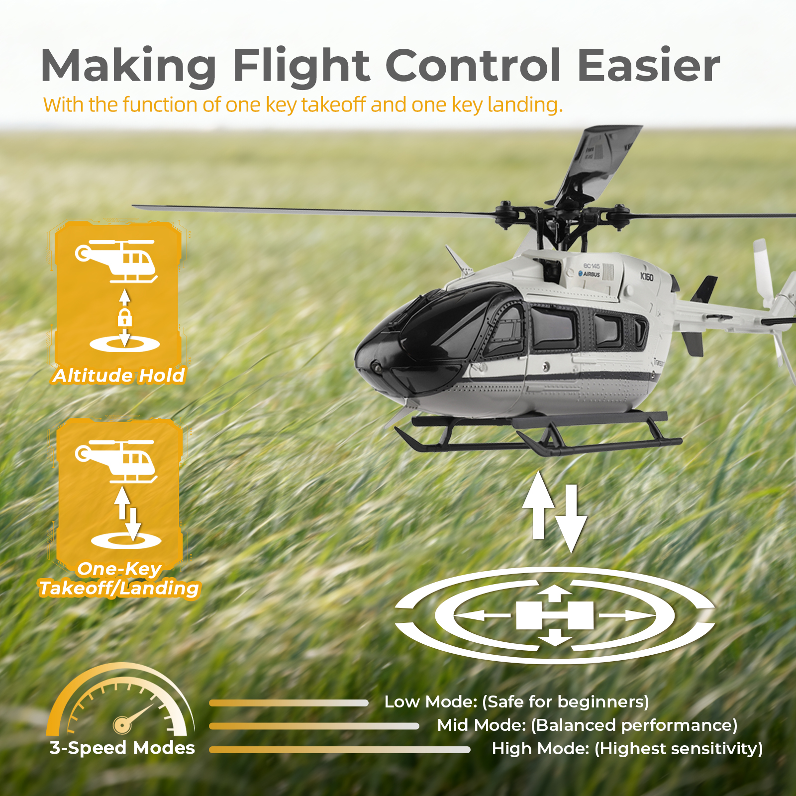 WLtoys XK K160 EC-145 (Airbus) - Rc Helicopter Electric incelemesi ve fiyatı