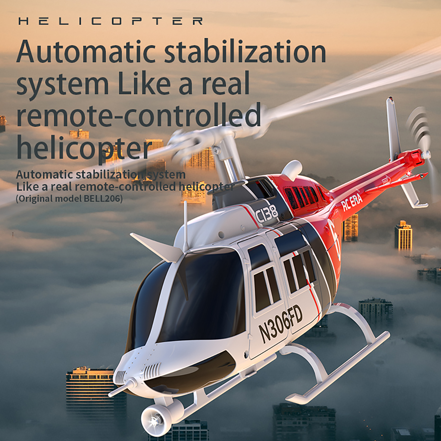 C138 206 Remote Controlled Hel - Rc Helicopter Gyro incelemesi ve fiyatı
