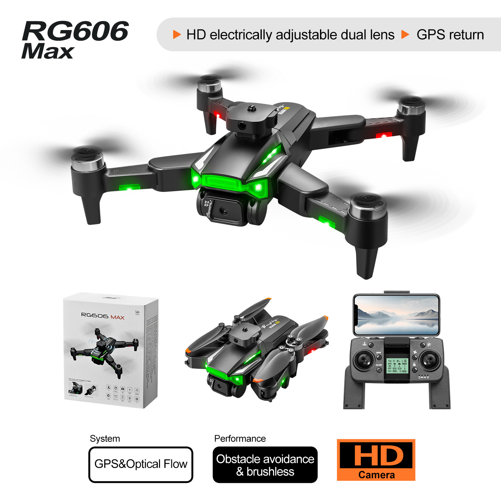 RG606MAX Drone 8K Professional - Rc Helicopter Large incelemesi ve fiyatı
