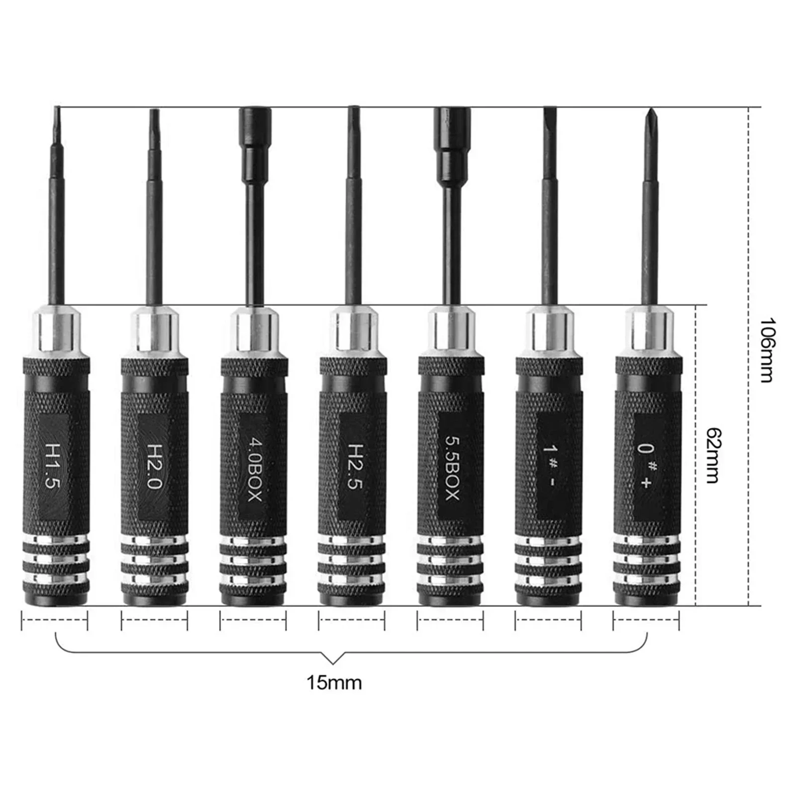 7 pcs Steel Screwdriver Set RC - Rc Helicopter Tool Kit incelemesi ve fiyatı