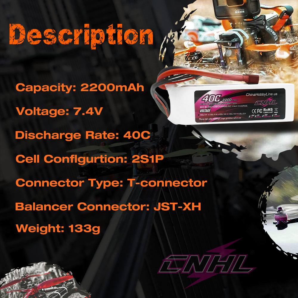 2pcs CNHL 2S 7.4V Lipo Battery - Rc Helicopter Remote Control incelemesi ve fiyatı