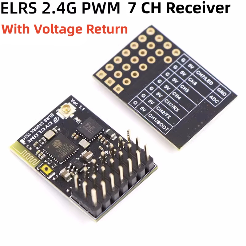 ELRS 2.4G PWM 7CH 6CH CRSF Rec - Rc Helicopter Remote Control incelemesi ve fiyatı