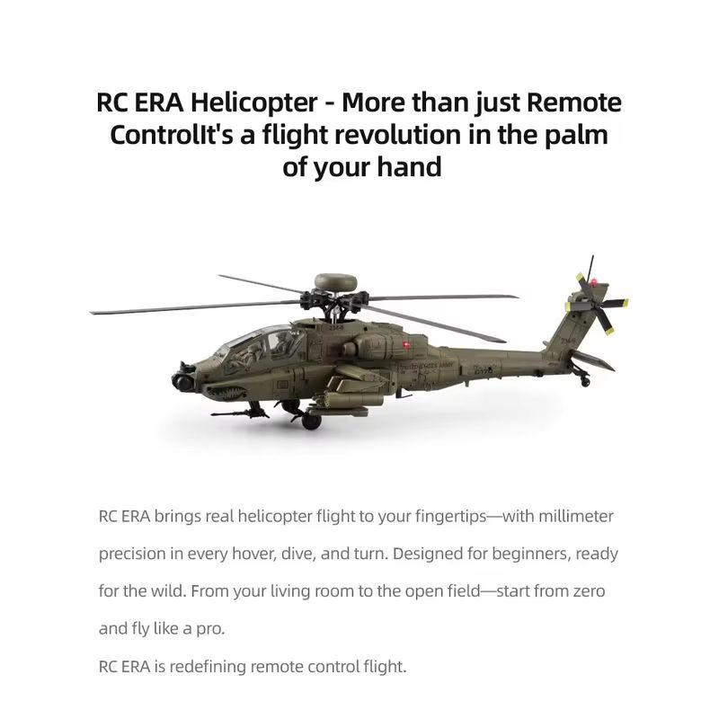 Rc Era Ah 64d Apache Helicopte - Rc Helicopter Single Rotor incelemesi ve fiyatı