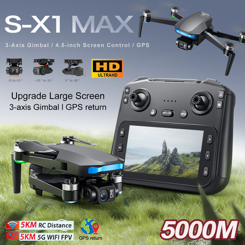New S-X1 MAX Drone GPS 8K Prof - Rc Helicopter Electric incelemesi ve fiyatı