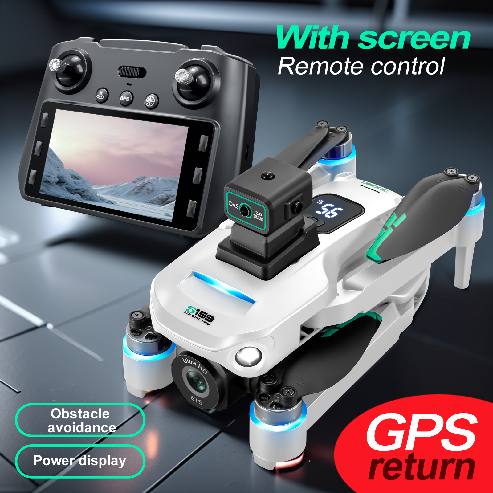 S159 GPS Drone 4K Profesional  - Rc Helicopter Electric incelemesi ve fiyatı